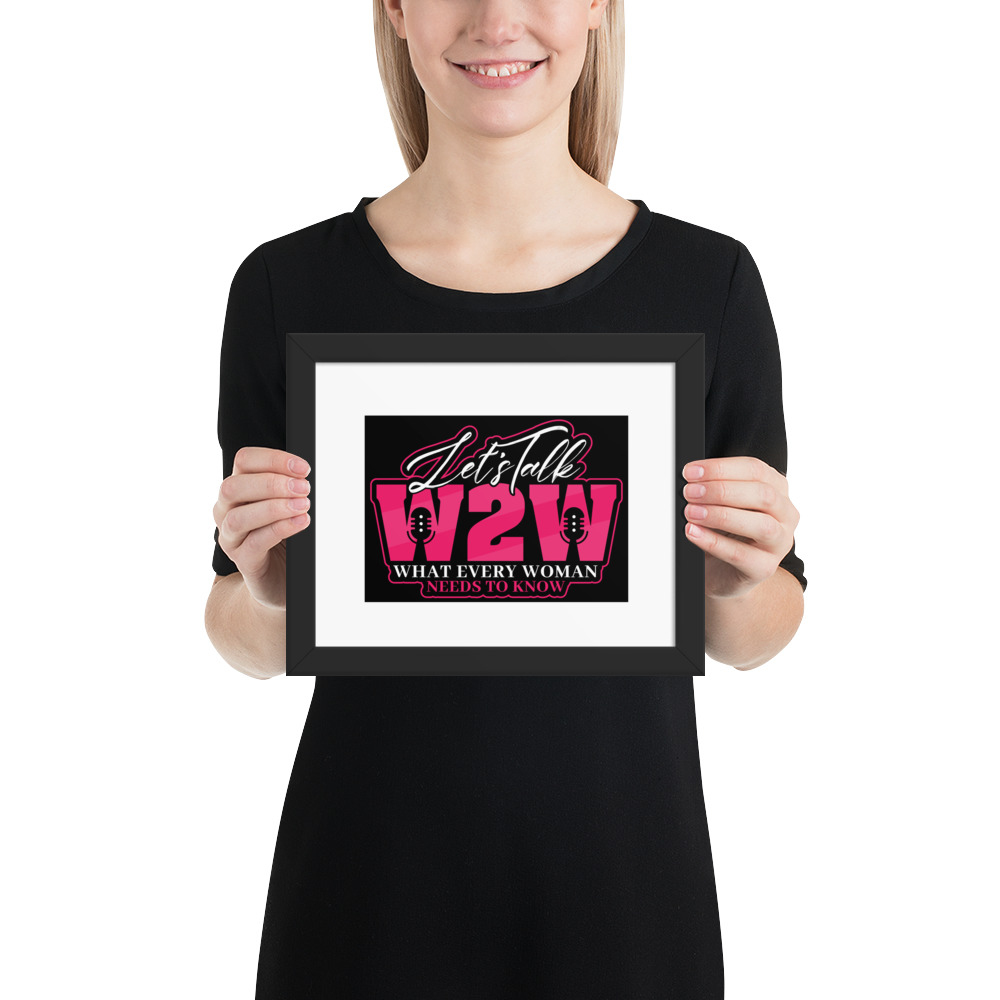 Framed photo paper poster